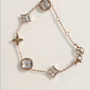 Mother of Pearl Star Blossom Bracelet Rose Gold